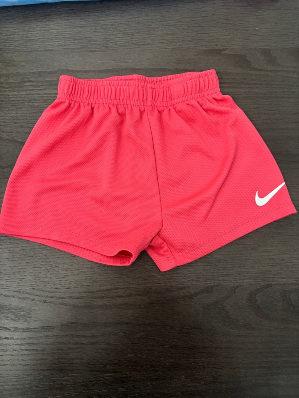 Nike Hot Pink Mesh Running Shorts with White Swoosh